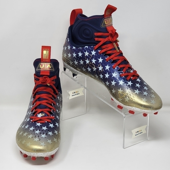Under Armour Spotlight Lux MC LE USA Football Cleats 3025366-100 Men Sz 11.5 New main image 8